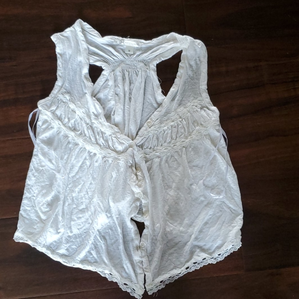 Charlotte Russe sleeveless cardigan